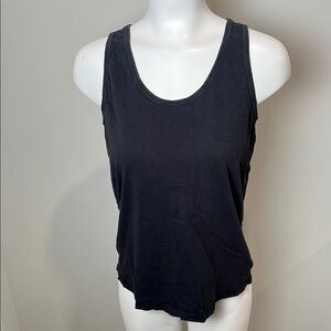 Athleta Black Tank Top with Wide Straps and Scoop Neck